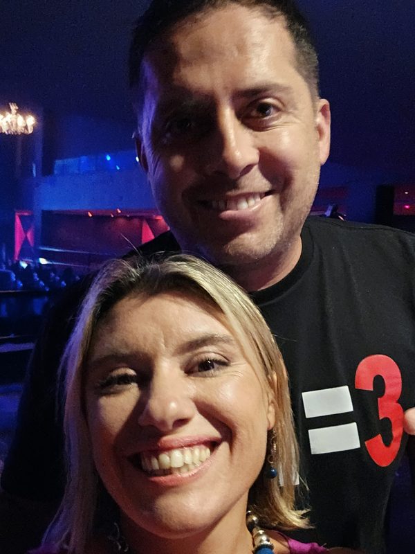 Leila Fittipaldi con Jorge Serratos
