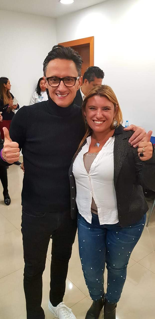 Leila Fittipaldi con Juan Diego Gómez